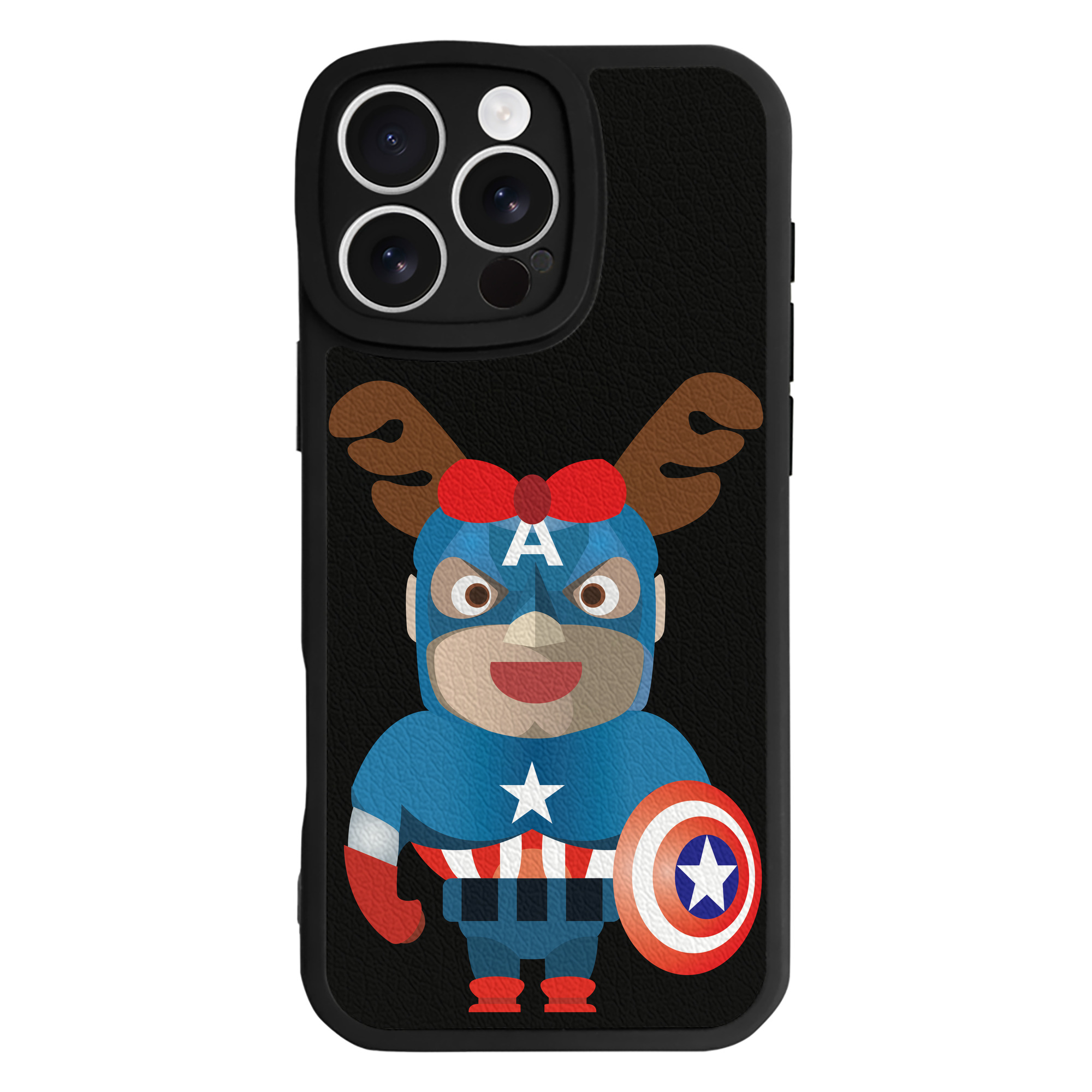 （画像用） アベンジャーズ The Avengers 【iPhone 16シリーズ対応】シリコンスマホケース（レザー調） 材質：シリコン